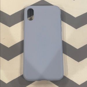 Baby Blue Silicon IPhone X case